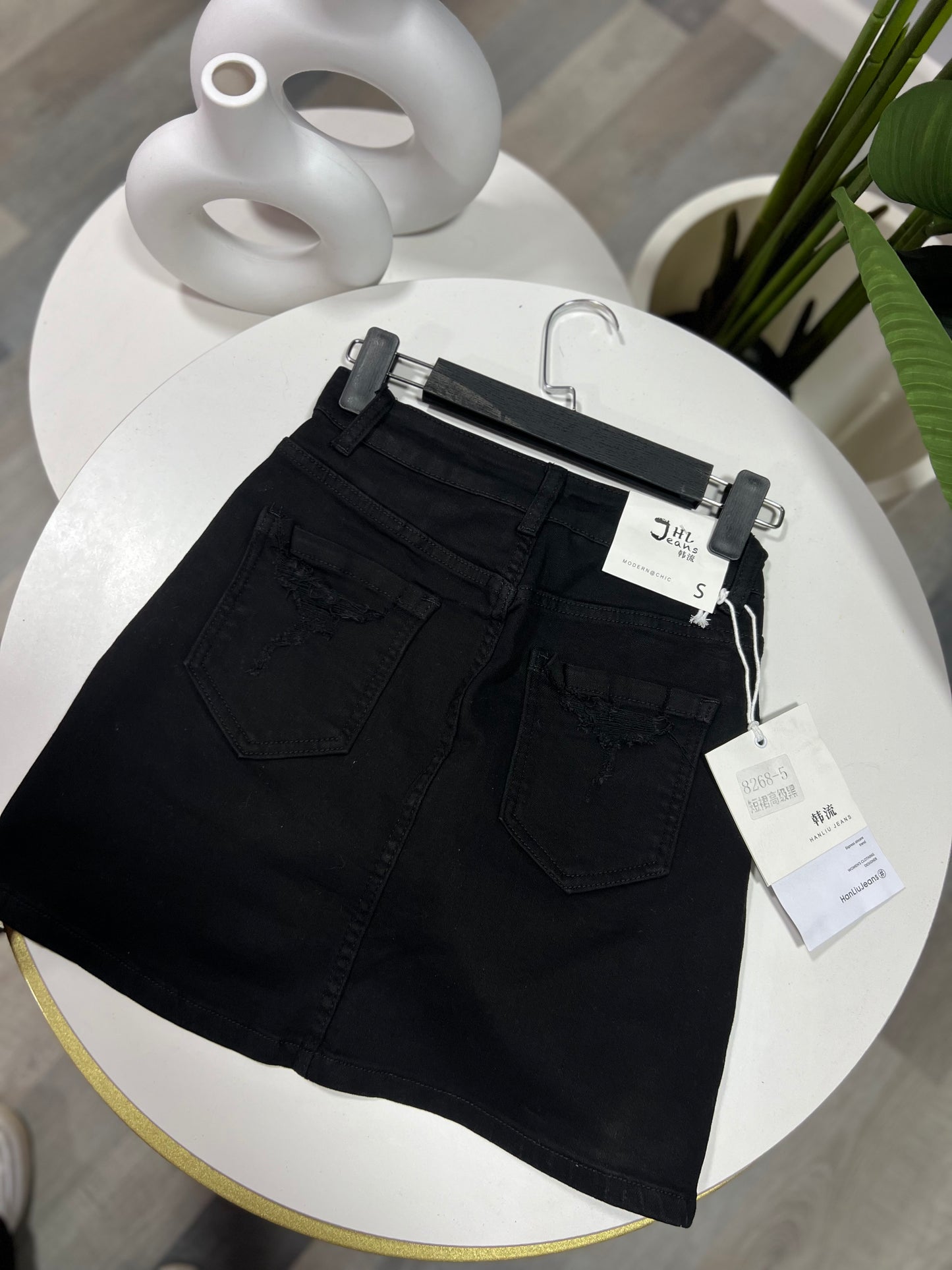 Falda Short elástica DESTROYED